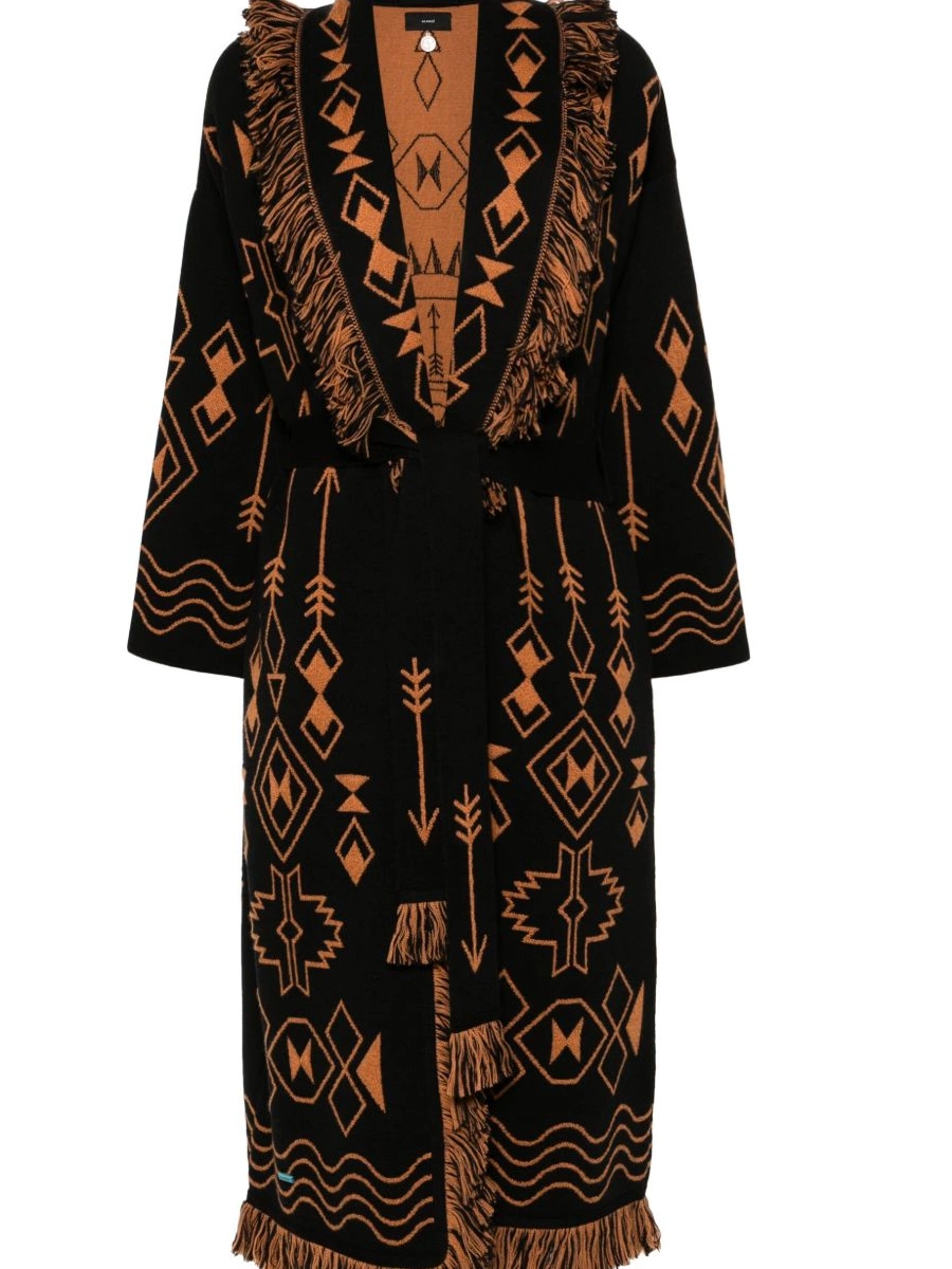 Cheap fringed Gate Mystic Alanui Women cardi-coat 0408